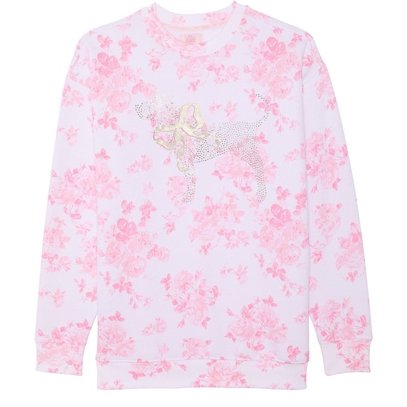 PINK X LoveShackFancy
PINK × LoveShackFancy Oversized
Crew Sweatshirt - Picture 1 of 5